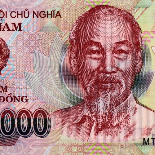 Vietnamese dong met gezicht van Ho Chi Min