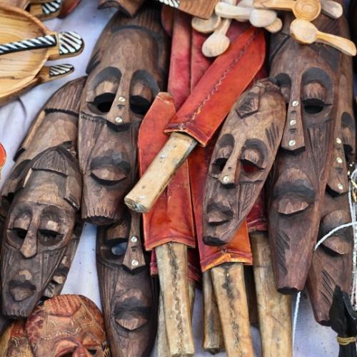 Traditionele souveniers in Kenia
