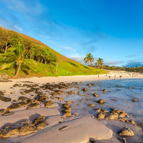Anakena Beach op Paaseiland