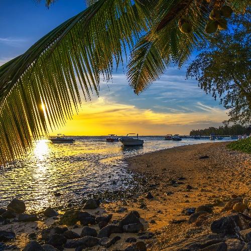 Mauritius Zonsondergang