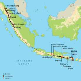 Route Sumatra, Java & Bali