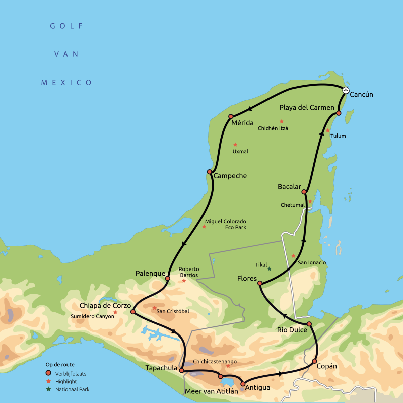 Mexico, Guatemala & Honduras