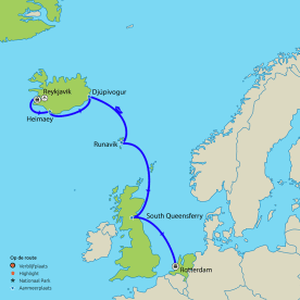 Rondreis & Cruise IJsland en Schotland naar Rotterdam