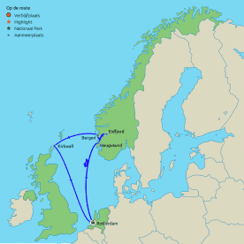 Cruise Noorse Fjorden naar Eidfjord en Bergen