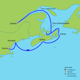 Rondreis & Cruise Oost-Canada vanuit Boston