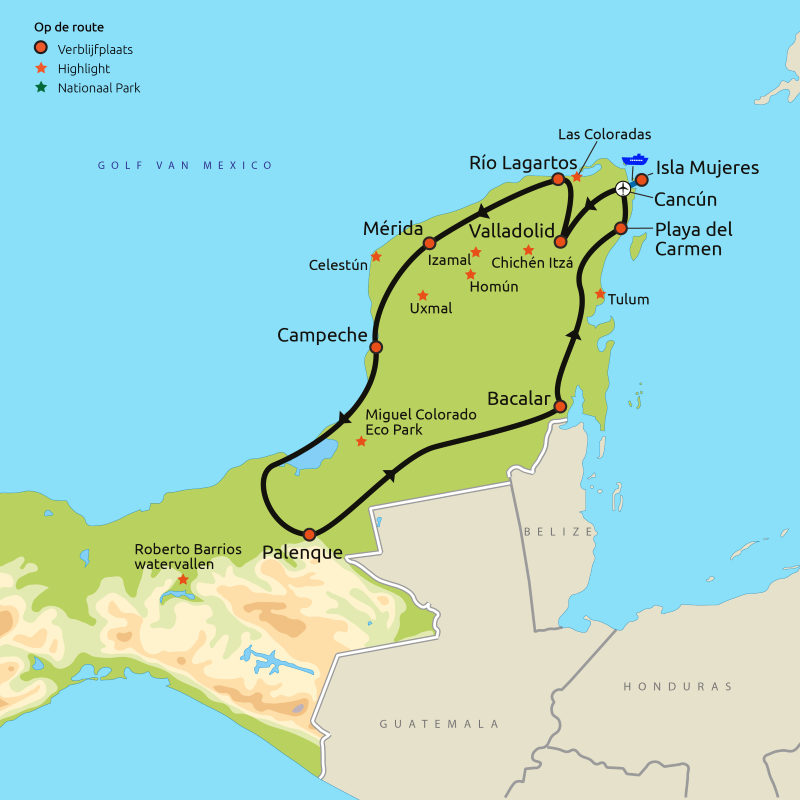 Hoogtepunten van Yucatán