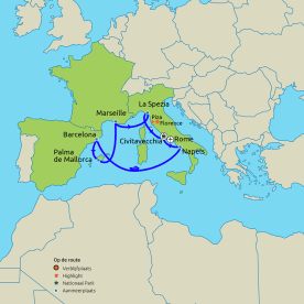 Rondreis & Cruise West Middellandse Zee vanuit Rome