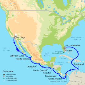 Rondreis & Cruise Miami naar San Diego door het Panamakanaal