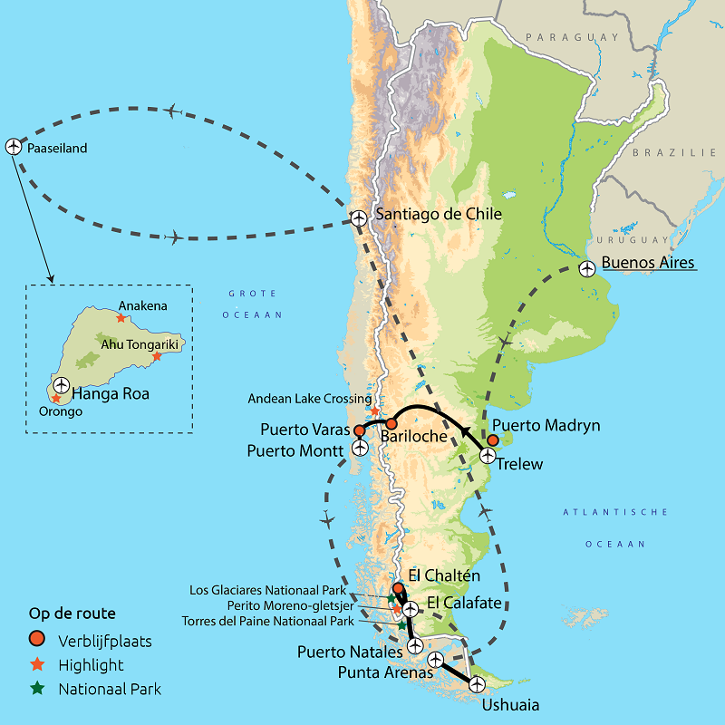 Patagonië & Paaseiland