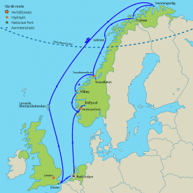 Cruise naar de Noordkaap; Zomerzonnewende