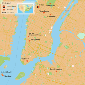 Routekaartje Iconisch New York
