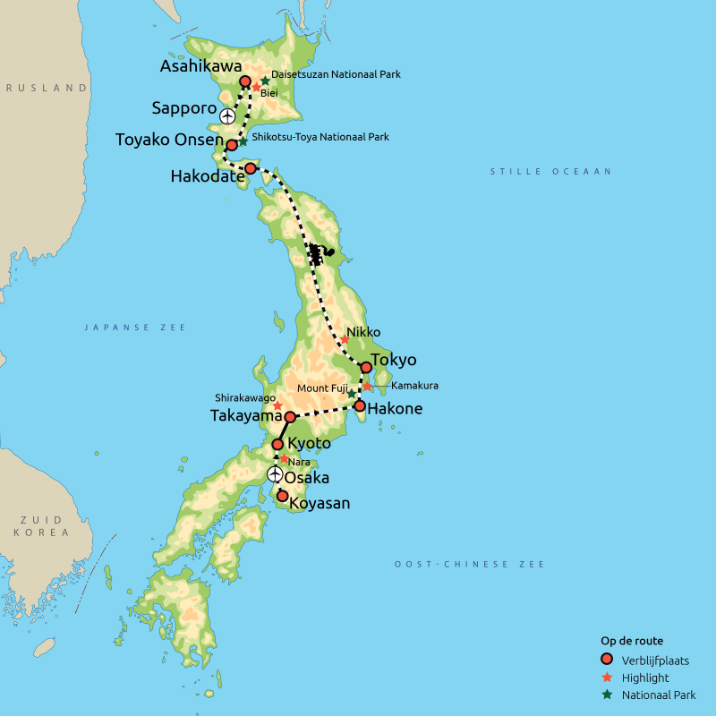 Het Beste van Japan incl. Hokkaido