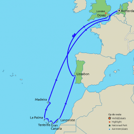 Cruise Portugal en de Canarische Eilanden vanaf Rotterdam