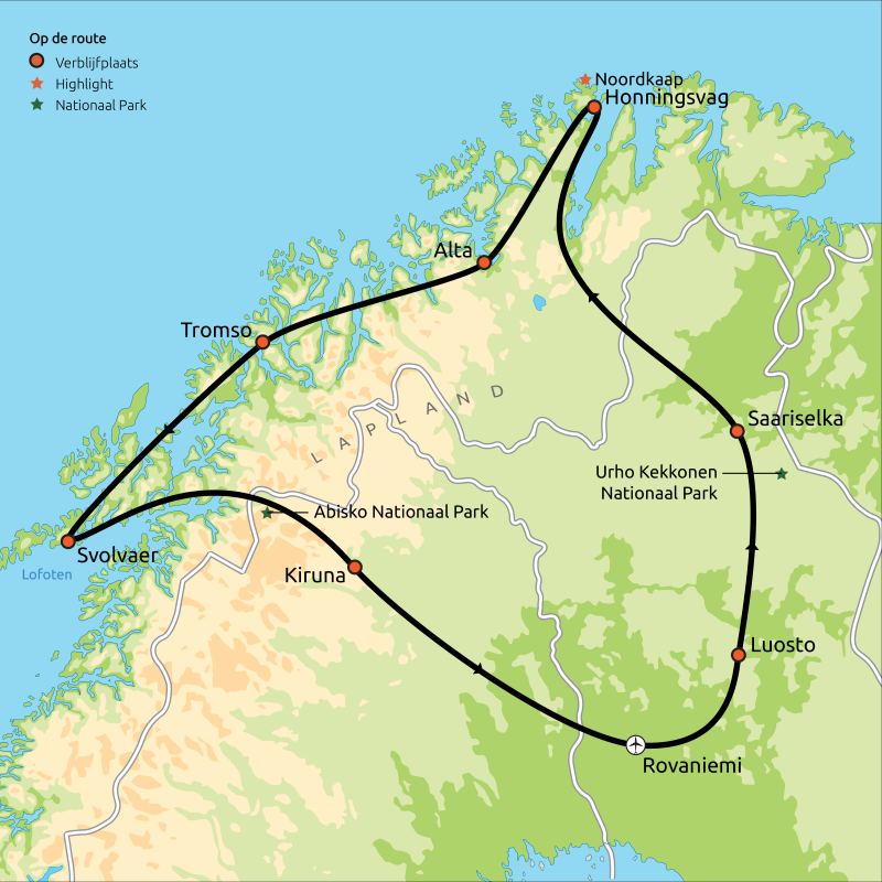 Noordkaap, Lapland & Lofoten