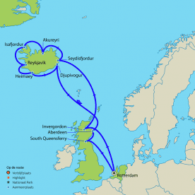 Cruise rondom IJsland