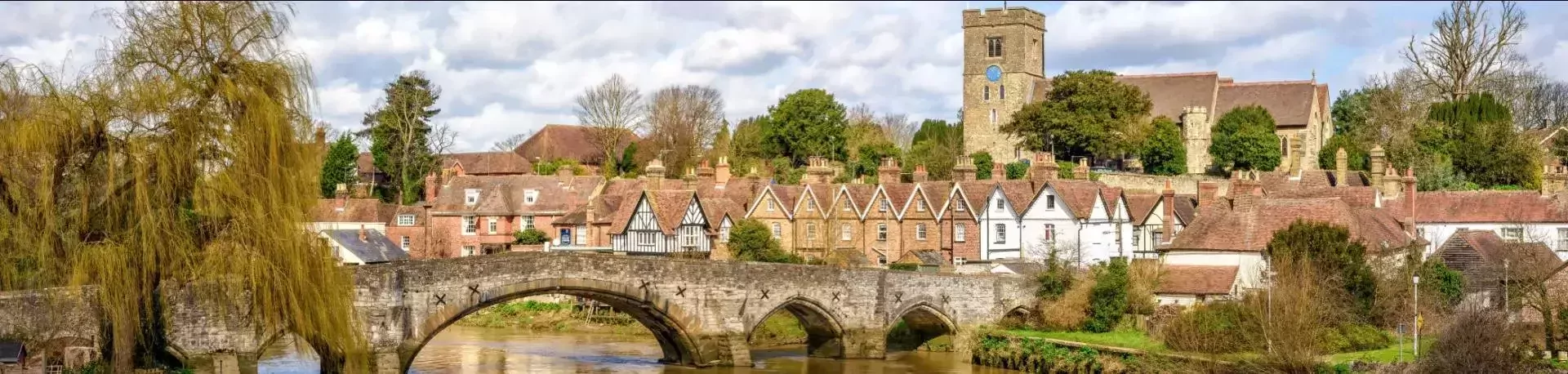 Aylesford Bridge over rivier de Medway in Kent, Engeland