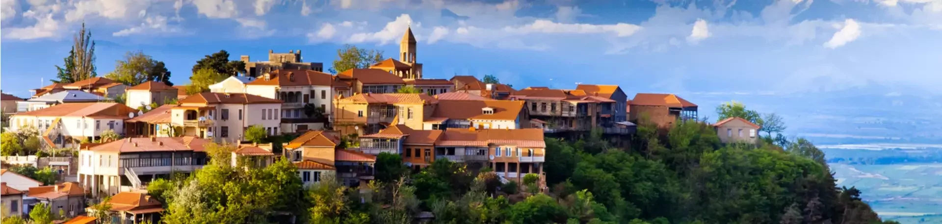 Sighnaghi in de regio Kacheti&euml; in Georgi&euml;